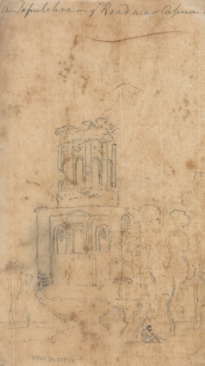 A Sepulchre in the Road Near Capua by John Robert Cozens